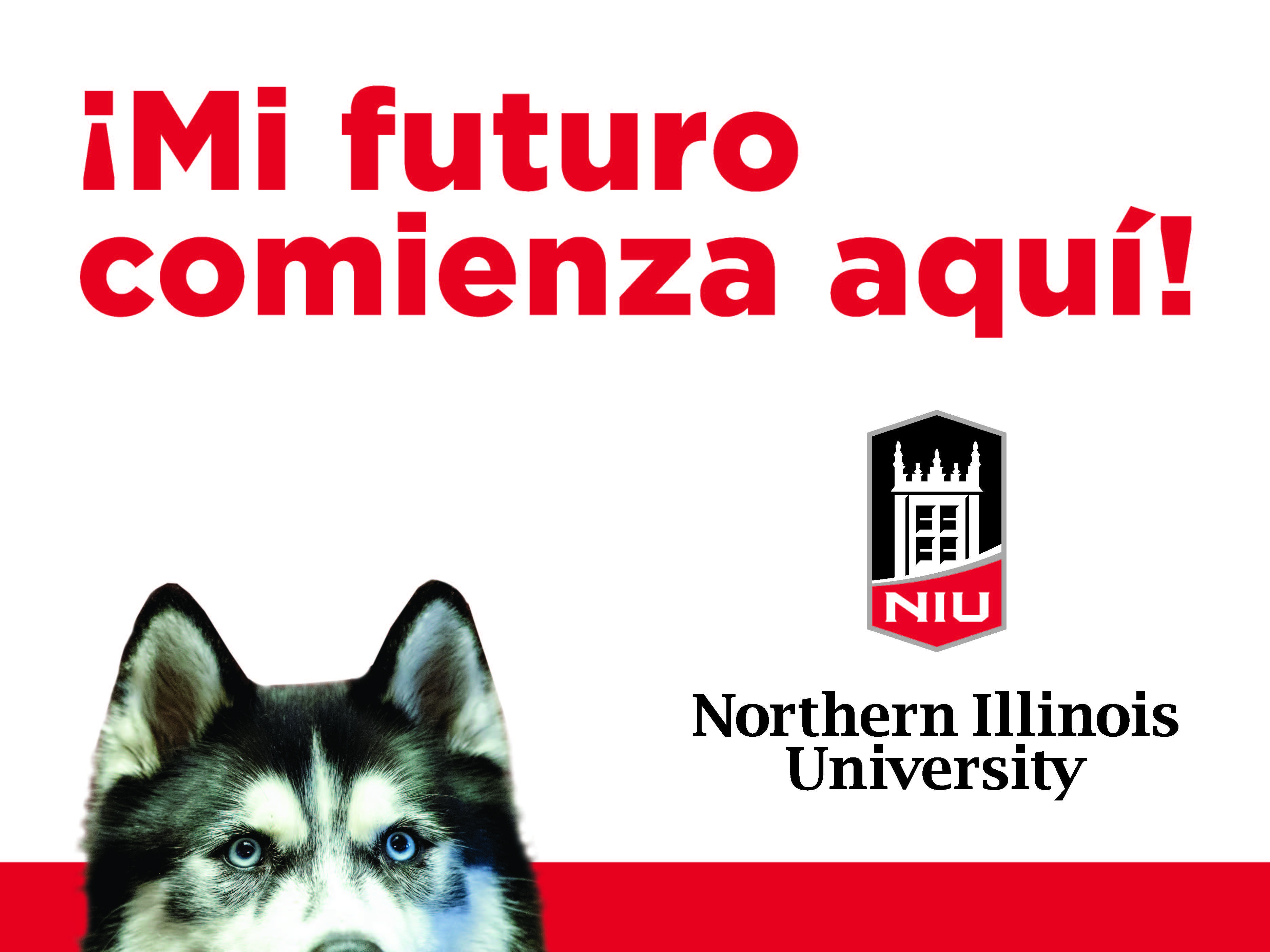 NIU Huskie Pride yard sign design 3